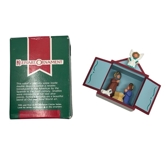 Hallmark Keepsake Ornament‎ 1989 Miniature Creche Nativity - Last in Series! - Picture 8 of 8